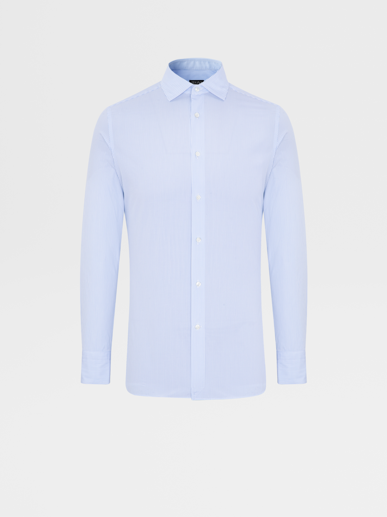 Light Blue Striped Trofeo™ Comfort Cotton Shirt